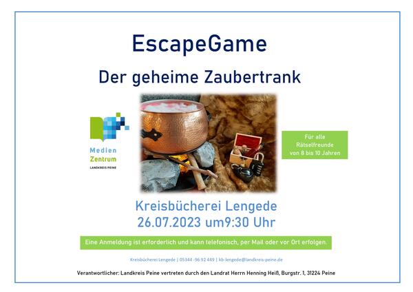 Escape Game Zaubertrank für HP