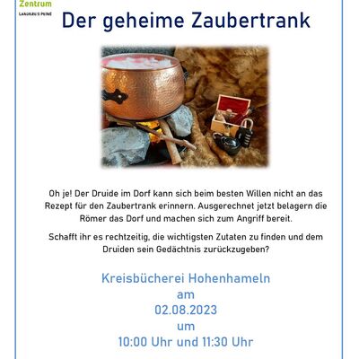 Plakat KBH EscapeGame Zaubertrank-001